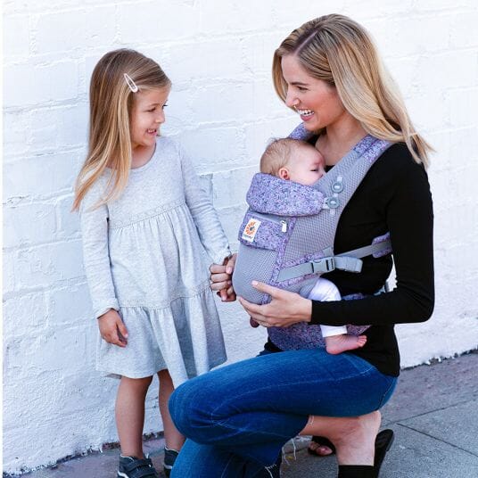Porte Bébé - BreathBabyBag™ - Mauve Lavande - Le cocon des bébés