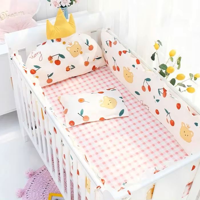 Linge de lit bebe - DouxSommeil™ - Cerises - Le cocon des bébés